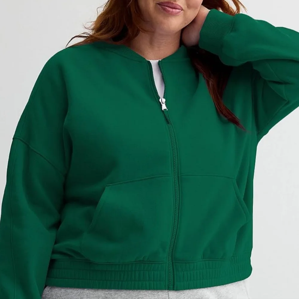 NWT 2XL Fleece Jacket w Pockets Bomber Style
